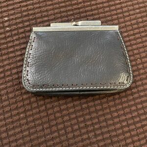 Fossil Black Leather Coin Purse